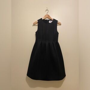 Lisa Perry Classic Black Silk Dress with pockets. Size 2